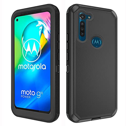 Teléfonos Celulares, Wireless Asuwish Funda de teléfono para Moto G8 Play/MotoG8 Plus/Moto8 Power Cell Cover híbrida a prueba de golpes rígida protectora resistente accesorios móviles...