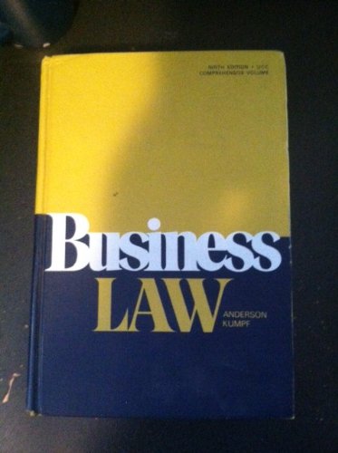 Business Law (9th) Ninth Edition B009NOHT30 Book Cover