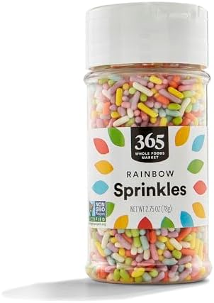 365 by Whole Foods Market, Rainbow Sprinkles, Vegan, 2.75 Ounce