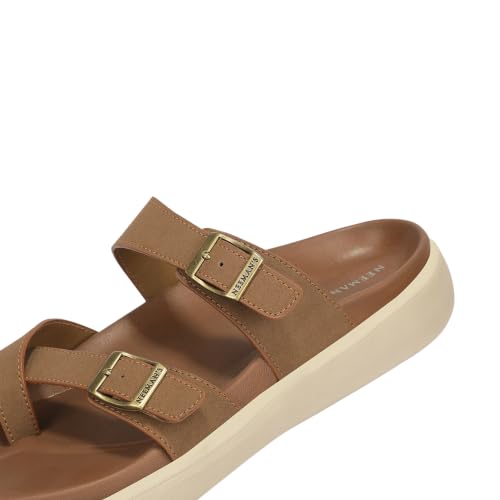 Image of Neeman's PureWhoosh Sail Sandals for Men | Adjustable Buckle Strap Casual Sandals | Cushioned Footbed with Arch Support | Comfortable Slip On Footwear for Daily Wear & Travel
