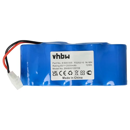 vhbw Ni-MH accu 2000mAh (6V) voor gereedschappen Somfy K8, Somfy K10, Somfy K12 zoals Bosch 9 500 005, 9000163, FD252/10. - Afbeelding 4