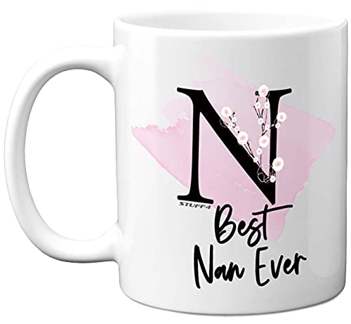 Stuff4 Best Nan Ever Mug, 11oz Ceramic Dishwasher Safe Premium Mugs, Nan Gifts, Birthday Gift, Christmas Nanny Gifts from Grandchildren