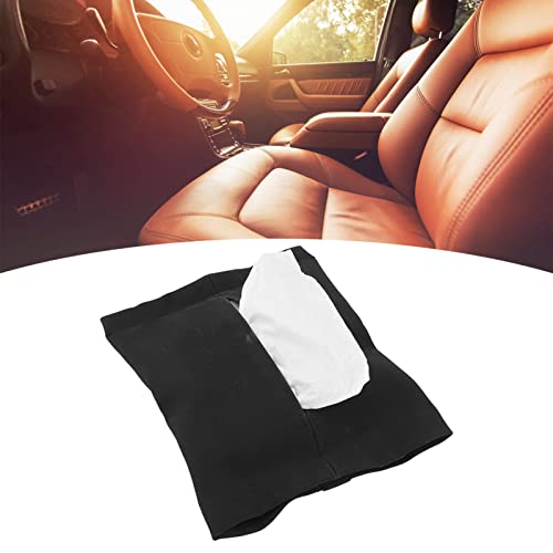 Caixa de lenços de carro, caixa de lenços de viseira de sol para assento traseiro, estojo de lenços