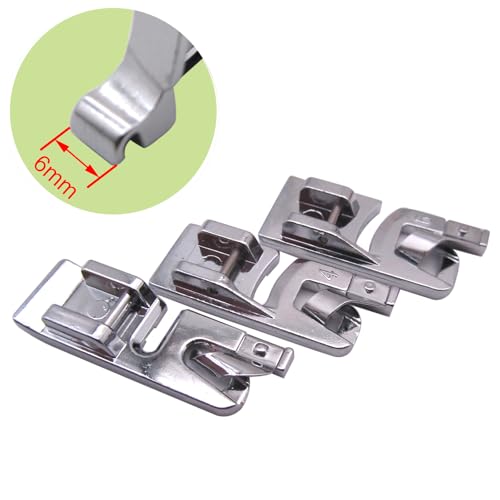 Set de 3 Pies de Máquina de Coser Para Dobladillo Estrecho miniatura 2