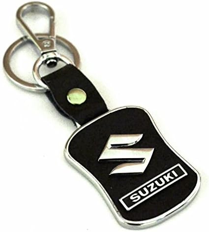 Wv01Rca08061 Leather Imported Key Chain Key Ring with Chrome Car Logo, Multi-Coloured