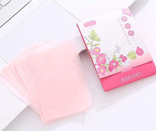 JQYXSS 200 Sheets Translucent Oil Blotting Paper Sheets for Facial Skin Care and Travel Supplies