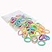 100 Pack Pastel Colorful Nylon Elastics Hair Tie Girls' Ponytail Holder Accessories