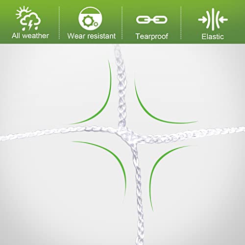 Woscmi 6.5 X 40 Ft Plant Trellis Netting, Heavy-Duty Polyester Grow Net, Garden Trellis Netting With Square Mesh For Climbing Plants Vegetables Fruits And Climbing Flowers-2 Pack #TOP2