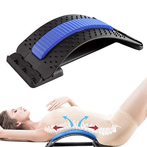 Piercell ENTERPRISE Back Pain Relief Product Back Stretcher Spinal Curve Back Relaxation Device Massager Bed Chair Full Set Lumber Region Support Posture Corrector acupressure Lower and Upper Muscle