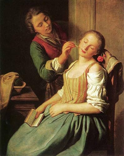 Impressions d'art mural Pietro Rotari portrait vintage haute définition 60x90cm