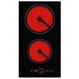 La placa está hecha de vidrio resistente al calor, que ofrece durabilidad y seguridad.