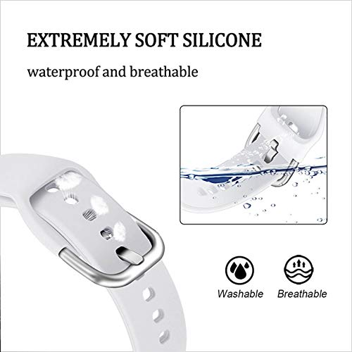 EnoYoo 12 Color Bands Compatible with Samsung Galaxy Watch 4 Galaxy Watch Active 2 40mm 44mm Galaxy Watch 4 Classic Galaxy Watch 5 Watch 5 Pro Watch 3 41mm, 20mm Soft Silicone Sport Strap for