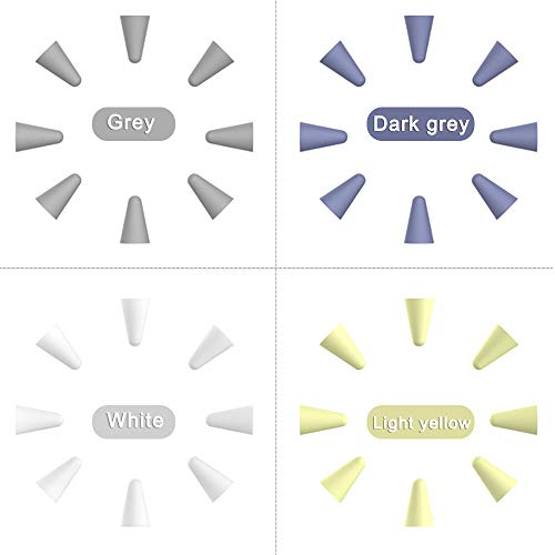 Ajcoflt 8 PCS Substituição de Silicone Caso Ponta Nib Capa Protetora Da Pele Compatível com Apple Pe