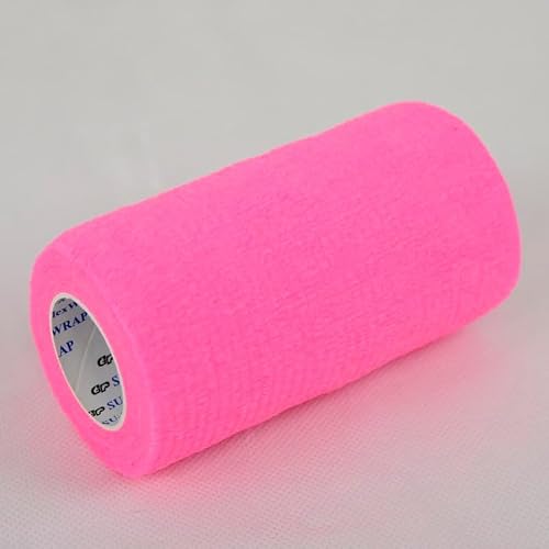 SU-PER flexWRAP 12 Rolls Self Adhesive Bandages - Strong, Cohesive, Flexible, First Aid Bandages - for Wound Dressings & Horse Leg Wraps - 4