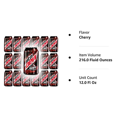 Mountain Dew Code Red, 12Oz Can (Pack Of 18, Total Of 216 Fl Oz) #TOP5