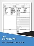 Firearm Inventory Personal Log Book: Personal Firearm Record Book Ideal for Gun Owners to Document Acquisitions, Dispositions, and Personal Gun Collection Information.