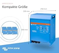 Victron Energy MultiPlus Reiner Sinus Wechselrichter 70 Amp Batterie Ladegerät, Spannungswandler, Transferschalter Inverter Charger, 16 Amp, 3000VA 24-Volt 230V – Ansicht 3
