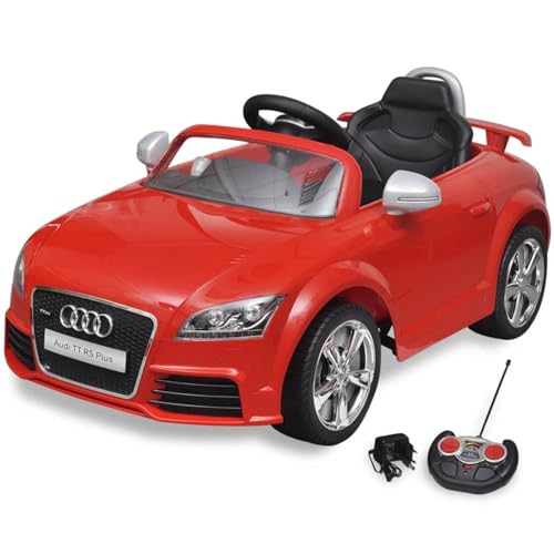 Somanki Coche de Juguete Rojo con Mando, Modelo Audi TT RS, Correpasillos Bebe, Coche para Bebe, Juguetes Bebe, Coche De Empuje, Moto Correpasillos