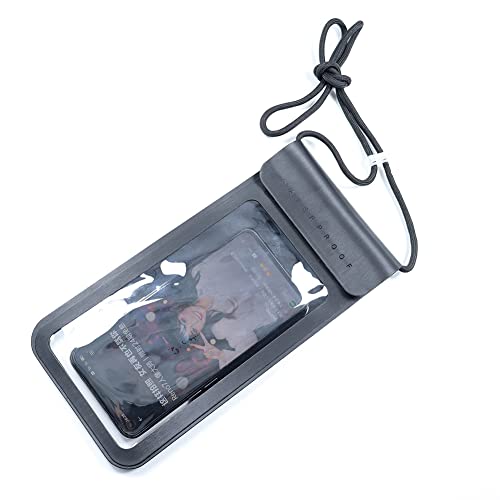 Baitoo Waterproof Phone Pouch,IPX8 Waterproof Phone Case Bag Holder for iPhone 14 Pro Max/14 Plus/13/13 Pro Max/12/12 Pro Max/11/11 Pro Max/Xs Max/XR Samsung up to 6.9" for Kayaking Swimming(Black)