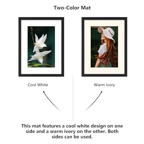 CORE ART 12x16 Frame, Black Picture Frames 8x12 with Mat or 12 x 16 without Mat, Wall Mount Gallery Poster Photo Frame Set of 4 by CORE ART - Image 3