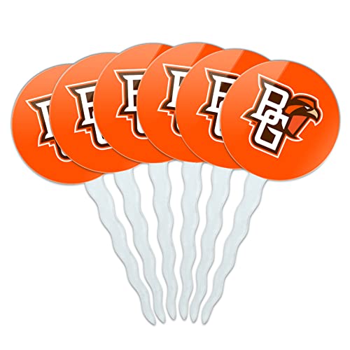 Bowling Green Primary Logo Cupcake Picks Toppers Decoration Set of 6