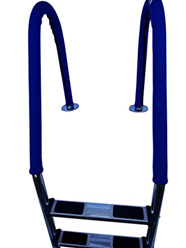 FibroPool Swimming Pool Ladder Cover - Neoprene Comfort Grip - Slip and Heat Resistant for Railing - 2 Pack, Blue