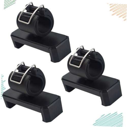 Soporte para teléfono DIYEAH negro y compacto, pack de 3 trípodes de plástico resistente 6