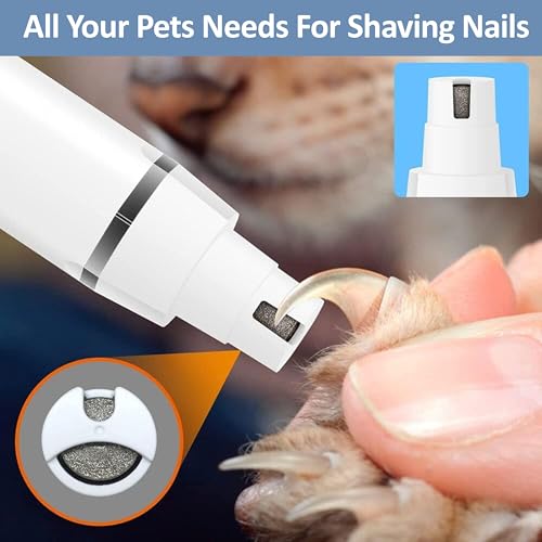 Luxuz 3-in-1 Dog & Cat Grooming Kit, Rechargeable Quiet Pet Clippers with Nail Grinder & Paw Trimmer, Cordless Low-Noise Electric Grooming Trimmer with Guide Combs for Small Medium Pets - Thumbnail 6