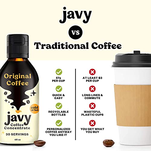 Javy Coffee Cold Brew Coffee Concentrate, Perfect For Instant Iced Coffee, Cold Brewed Coffee And Hot Coffee. #TOP4