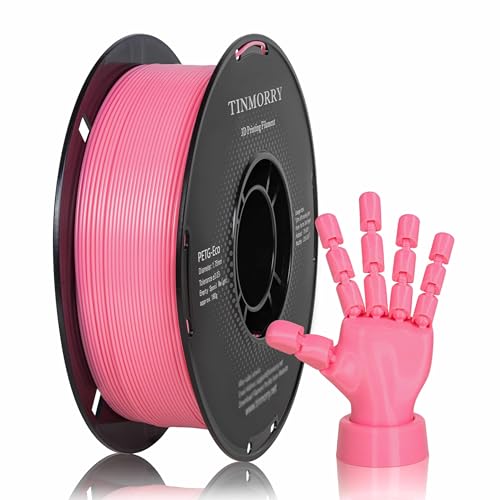 Image of TINMORRY PETG Filament 1.75, Rapid PETG-Eco 3D Printer Filament, Compatible with Most FDM 3D Printers, 1 KG 1 Spool, Pink