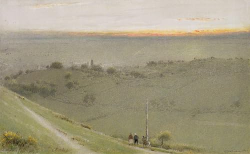 Graffiti Art Mural Glastonbury pour Salon Impression Moderne Albert Goodwin Grand Format 60x90cm