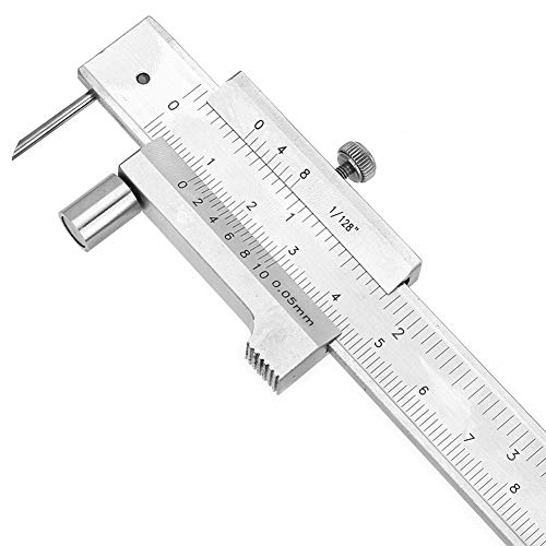 Calibrador Vernier acero inoxidable 0-7.87in no digital miniatura 4
