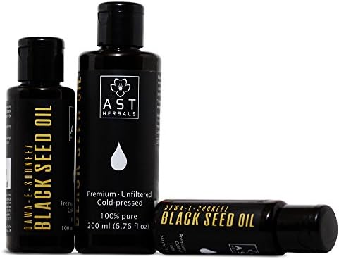 Black Seed Oil (Kalonji Oil) - Unfiltered - 100% Pure - Cold Pressed (200 ml)
