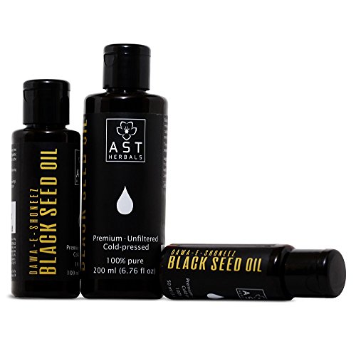 Black Seed Oil (Kalonji Oil) - Unfiltered - 100% Pure - Cold Pressed (200 ml)