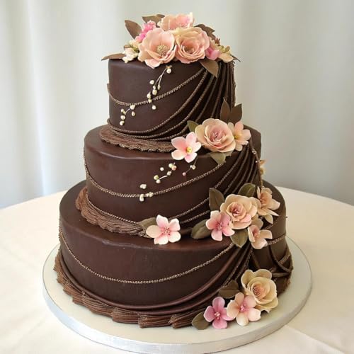 image for Satin Ice Fondant for Cake Decorating, Dark Chocolate (2 Pound), 2 Pou