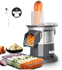 Amazon | Hanchen 電動野菜スライサー 野菜カッター 【角切り