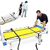 EHUSPU Rapid Patient Evacuation Sheet – Instant Emergency Transfer Solution for Healthcare & Home Use – Supports 330LBS – Universal Single Bed Size (72.8