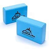 Black Mountain Products Yoga Blocks, 3x6x9-Inch, Blue