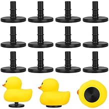 12 Packs Rubber Duck Holder Compatible with Jeep Duck Mount Plastic Ducking Plug Holder for Jeep Dash for Display Ducking Presents-BlackExcluding Rubber Duck