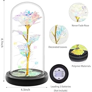 Birthdaygiftsforwomenmothersdayflowersgiftsformommothersdaypresentswifegrandmamomfromdaughtercolorfulgalaxycrystallightuproseinaglassdomeiloveyougiftsforher Urban Country Home Decor Birthday gifts for women mothers day flowers gifts for mom mothers day presents wife grandma mom from daughter colorful galaxy crystal light up rose in a glass domei love you gifts for her urban country home decor