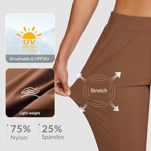 baleaf Womens Travel Pants Lightweight Stretch with Zipper Pockets Petite Ankle Dressy Golf Work Business Casual Slacks2