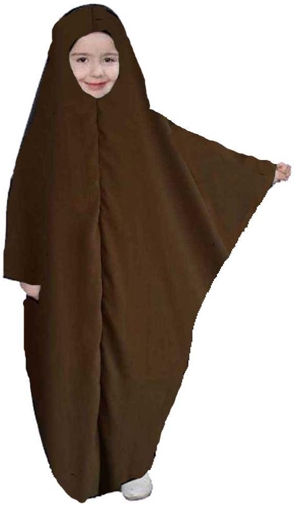 Egypt gift shops Brown Muslim Girl Full Length Khimar Kaftan Jilbab