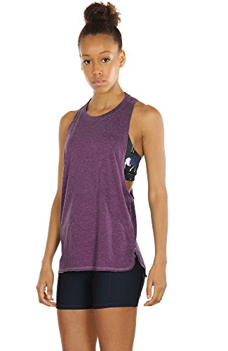 Icyzone Workout Tank Tops For Women - Running Muscle Tank Sport Exercise Gym Yoga Tops Athletic Shirts(Pack Of 3) (Xs, Black/Grape/Sky Blue) #TOP2
