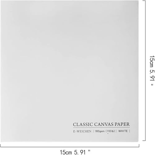 Miniatura 2 de Diario cuadrado de 5.9 x 5.9 pulgadas, 6.35 ozm, 60 pgs (30 hojas delanteras y traseras, 2 texturas), tamaño de viaje para calígrafo, cuaderno de