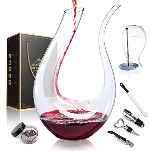 1500ML Crystal Glass Wine Decanter Wine Carafe Gifts for Red Wine Lover