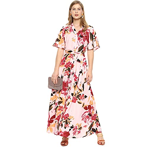 Image of PINACOLADA Women Stylish Floral Design Casual Dresses (AZ21DRS CSWSSDR242 AZ)