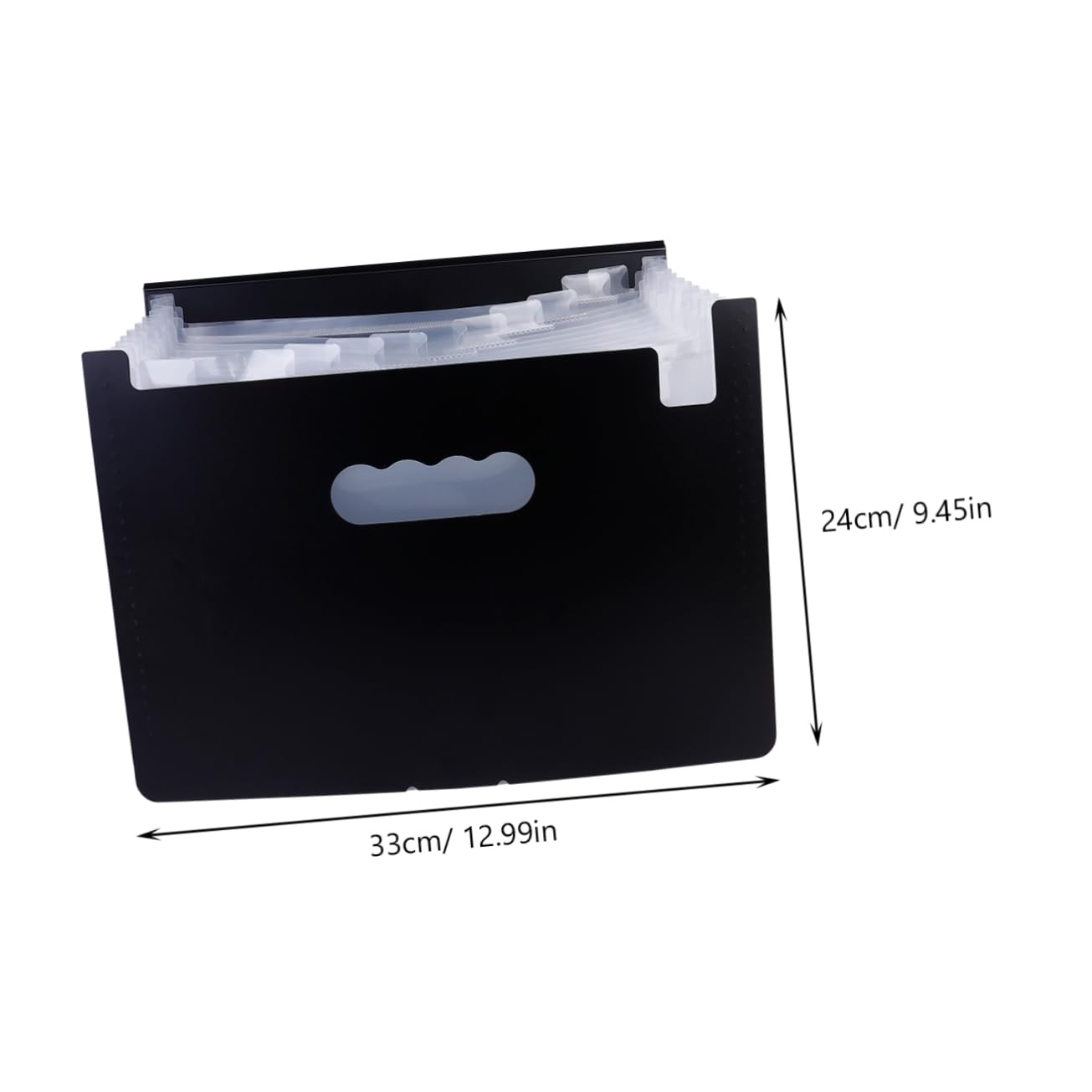 OFFSCH 1 PC Document Holder Black PP Plastic File Organizer with Frosted Texture for Office Use and Stylish Design for Document Storage and Organization