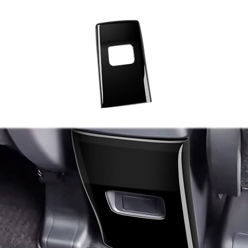 Hyorabyn 新型ヴォクシー 90系 / 新型ノア 90系 令和4年1月〜専用リア席エアコン吹き出し口カバー ドレスアップインテリアアクセサリーABS ピアノブラック パワーアウトレットなし