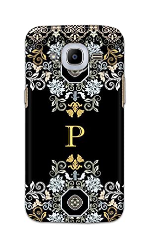 Image of Printed Hard Back Cover Case for Samsung Galaxy J2 Pro 2016 | Samsung J2 2016 | J2 6 2016 Back Cover (Alphabet P) -1803