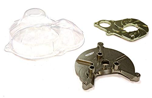 Integy RC Machined Heatsink Drive Unit Mount w/Spur Gear Cover for SCX-10 Dingo, Honcho & Jeep